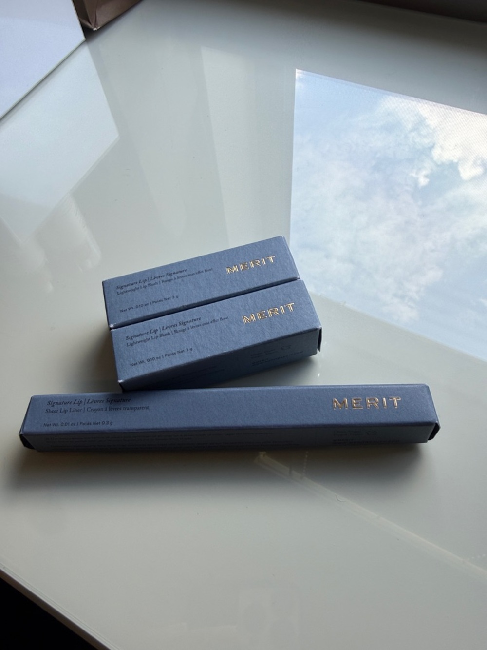 MERIT Signature lip blush + lip liner